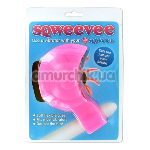 Чехол Sqweevee для симулятора орального секса Sqweel 2 и вибратора, розовый