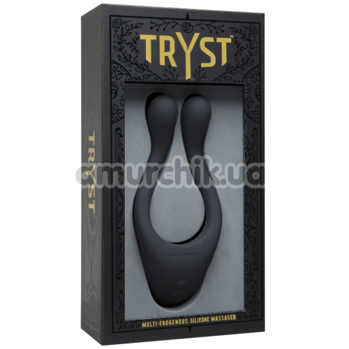Вибратор Tryst Multi-Erogenous Silicone Massager, чёрный