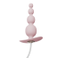 Анальна пробка Qingnan No.8 Mini Vibrating Anal Beads, рожева - Фото №0