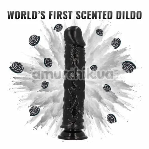 Фаллоимитатор с ароматом лакрицы Delicious Dildo Liquorice 20 см, черный
