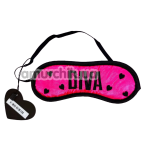 Маска на глаза DS Fetish Blindfold Diva, розовая - Фото №1