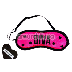 Маска на очі DS Fetish Blindfold Diva, рожева - Фото №1