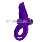 Виброкольцо Pretty Love Vibrant Penis Ring 210203, фиолетовое - Фото №1