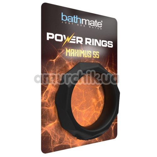 Ерекційне кільце для члена Bathmate Power Rings Maximus 55, чорне