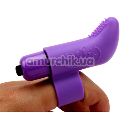 Вібронасадка на палець MisSweet Finger Vibe, фіолетовий