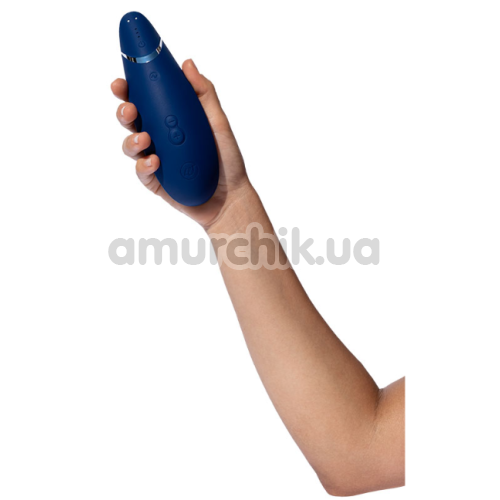 Симулятор орального сексу для жінок Womanizer Premium 2, синій