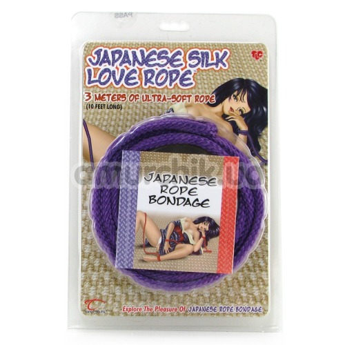 Веревка Japanese Silk Love Rope 3 м, фиолетовая