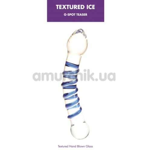 Фаллоимитатор Kinx Textured Ice G-Spot Teaser, голубой