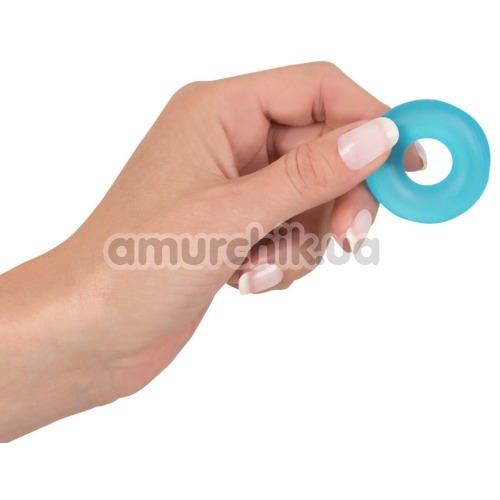 Эрекционное кольцо Stretchy Cock Ring, голубое