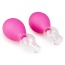 Вакуумные стимуляторы для сосков Nipple Pump Set, розовые - Фото №2