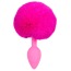 Анальная пробка с розовым хвостиком Colorful Joy Bunny Tail Plug - Фото №1