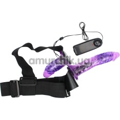 Страпон з вібрацією Ultra Passionate Harness 022049, фіолетовий - Фото №1