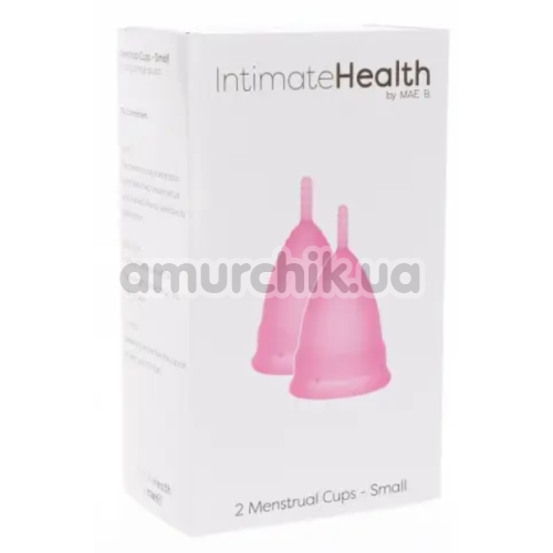 Набір з 2 менструальних чаш Mae B Intimate Health Small, рожевий