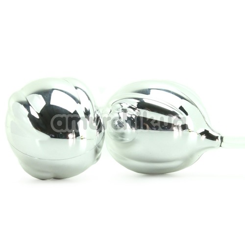 Вагінальні кульки ViBalls Duo, срібні