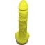 Мыло в виде пениса с присоской Чистий Кайф L, желтое - Фото №1