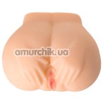 Штучна вагіна і анус з вібрацією Juicy Pussy Pauline, тілесна - Фото №1