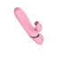 Вибратор с толчками и подогревом Tongue Extension Vibrating, розовый - Фото №3