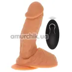 Вибратор Get Real Naked Vibrating Dildo 6.5 Inch, телесный - Фото №1