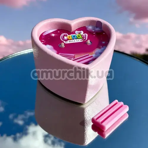 Свеча для массажа Candy Heart Bubble Gum - жвачка, 70 мл