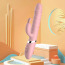 Вибратор с подогревом, ротацией и пульсацией Rebecca, розовый - Фото №4