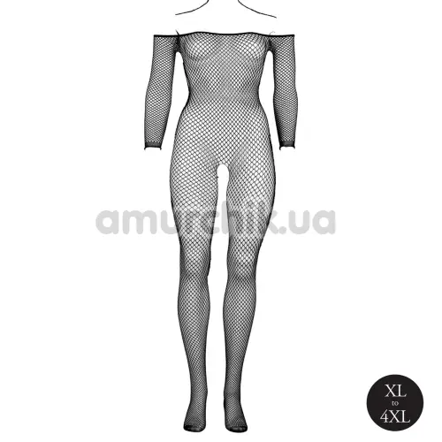 Комбінезон Le Desir Bodystocking OffShoulder Neck Fishnet/Open, чорний
