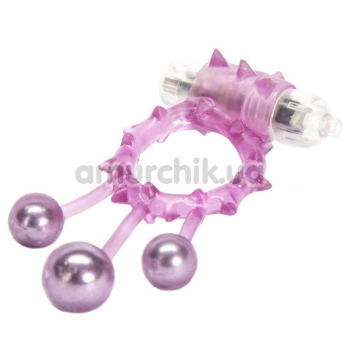 Виброкольцо Linx Ball Banger Vibrating Cock Ring, розовое