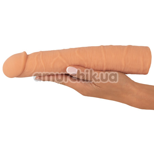 Насадка на пенис Nature Skin Extension Sleeve +7cm, телесная