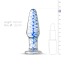 Анальная пробка Gildo Handmade Glass Buttplug No.23, голубая - Фото №3