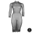 Платье Le Desir Long Dress Fishnet Structure and Turtle Neck, черное - Фото №12