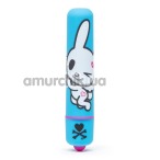 Клиторальный вибратор Tokidoki x Lovehoney Mini Vibe Honey Bunny, голубой - Фото №1