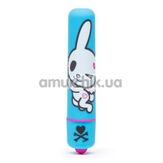 Кліторальний вібратор Tokidoki x Lovehoney Mini Vibe Honey Bunny, блакитний - Фото №1