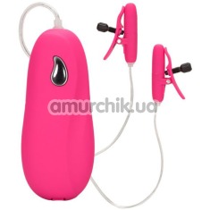 Затискачі для сосків з вібрацією і підігрівом Vibrating Heated Nipple Teasers, рожеві - Фото №1