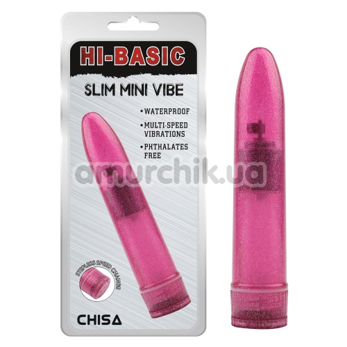 Вибратор Hi Basic Slim Mini Vibe, розовый