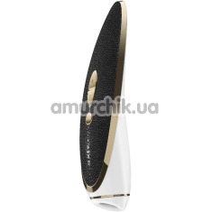 Симулятор орального сексу з вібрацією для жінок Satisfyer Haute Couture, біло-чорний - Фото №1