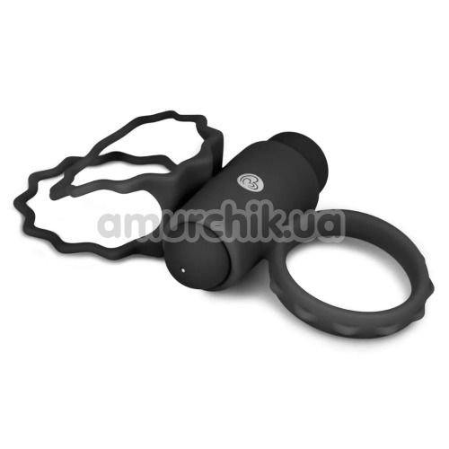 Виброкольцо для члена Easy Toys Duo Cock Ring, черное