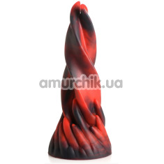 Фалоімітатор Creature Cocks Hell Kiss, червоно-чорний - Фото №1