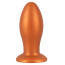 Анальная пробка Anos Giant Soft Butt Plug, оранжевая - Фото №0