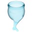 Набор из 2 менструальных чаш Satisfyer Feel Secure, голубой - Фото №4