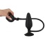 Анальный расширитель True Black Inflatable Butt Plug L, черный - Фото №4