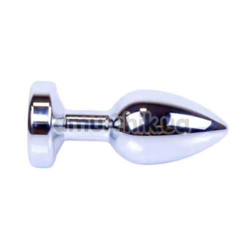 Анальная пробка с радужным кристаллом Exclusivity Jewellery Silver Plug, серебряная