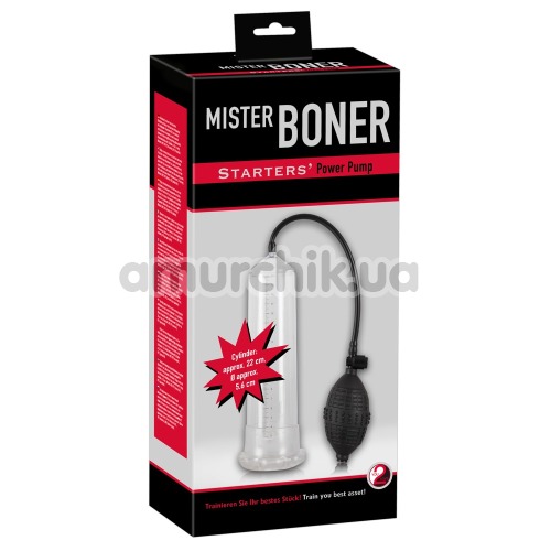 Вакуумная помпа Mister Boner Starters Power Pump, прозрачная