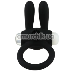 Виброкольцо для члена Passion Labs Vibrating Bunny, черное - Фото №1
