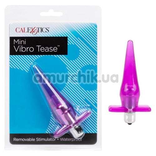 Анальна пробка з вібрацією Mini Vibro Tease, фіолетова