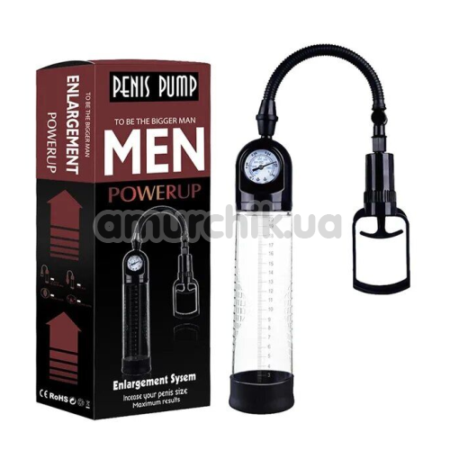 Вакуумная помпа Men Powerup Passion Pump 8704, прозрачная