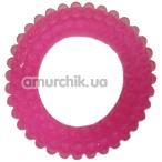 Кольцо-насадка Pure Arousal розовое с пупырышками - Фото №1