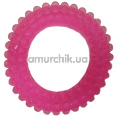 Кольцо-насадка Pure Arousal розовое с пупырышками - Фото №1