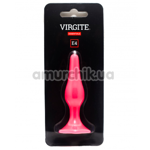 Анальная пробка Virgite Anal Plug E4, розовая