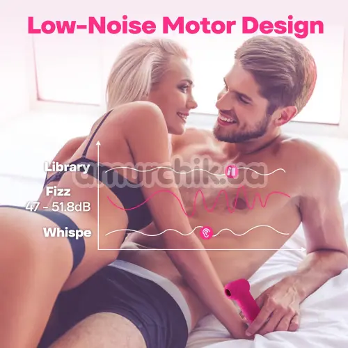 Симулятор орального секса для женщин с пульсацией Lovense Fizz, розовый