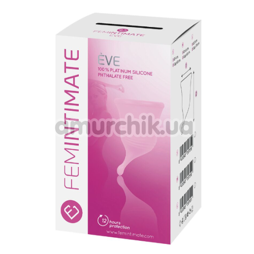 Менструальная чаша Femintimate Eve Cup S с загнутым кончиком, розовая