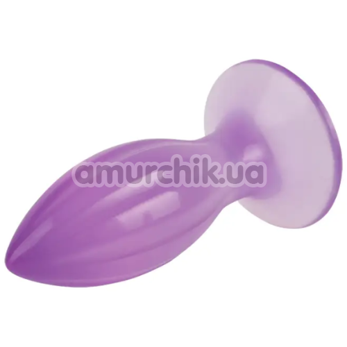 Анальна пробка Hi-Rubber 4.8 Inch Butt Plug, фіолетова